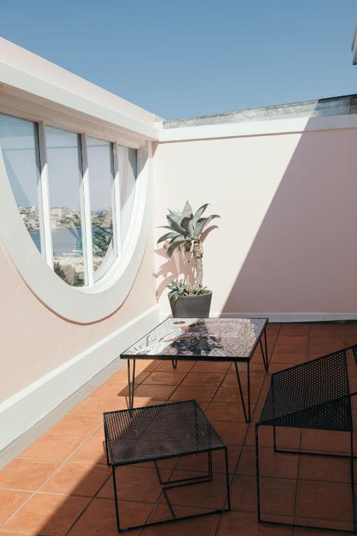 Balkón nebo terasa v ubytování Hotel Ravesis