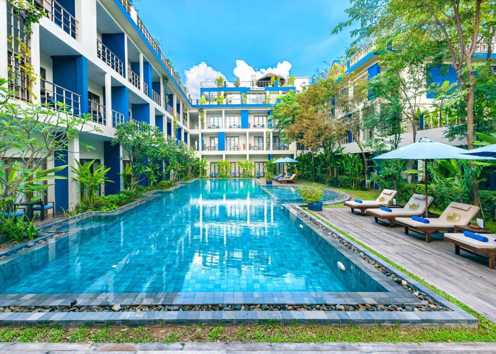 Bazén v ubytování Sakmut Boutique Hotel nebo v jeho okolí