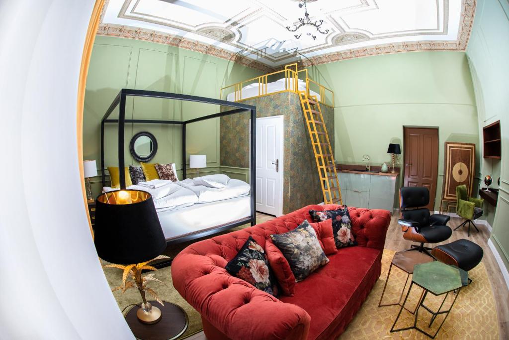 Posezení v ubytování Apartamenty Nova 22