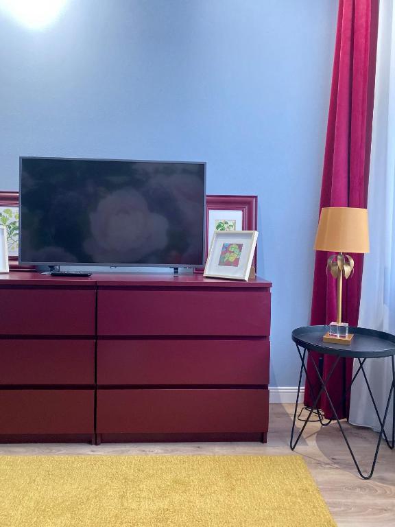 TV a/nebo společenská místnost v ubytování Apartamenty Nova 22