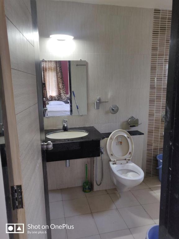 Koupelna v ubytování Guesthouse Sakina Colva
