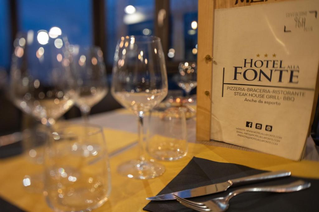 Nápoje v ubytování Hotel Alla Fonte
