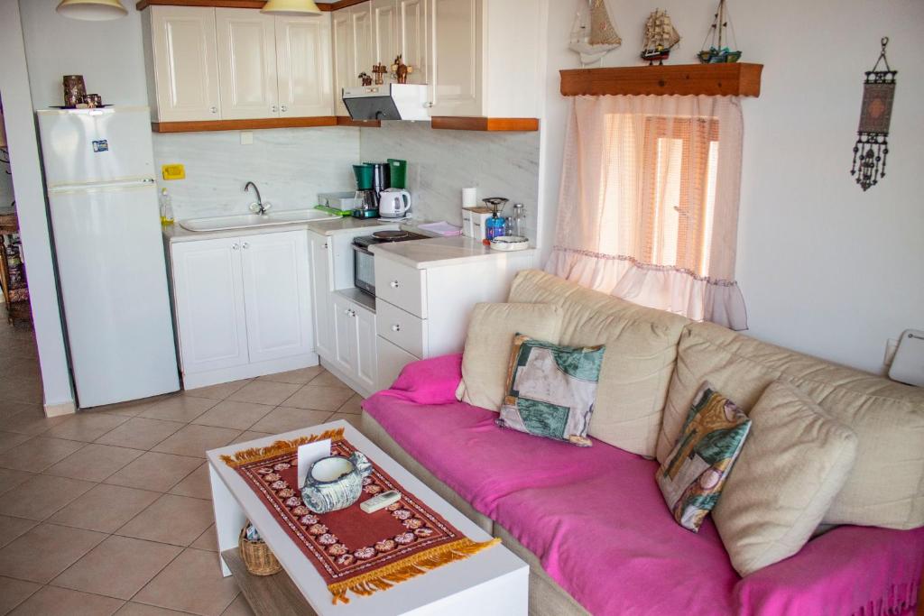 Kuchyň nebo kuchyňský kout v ubytování Koilon Apartments