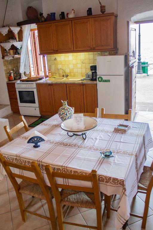 Kuchyň nebo kuchyňský kout v ubytování Koilon Apartments