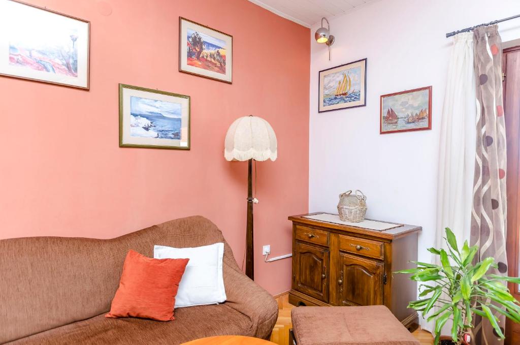 Posezení v ubytování Apartment Buksa