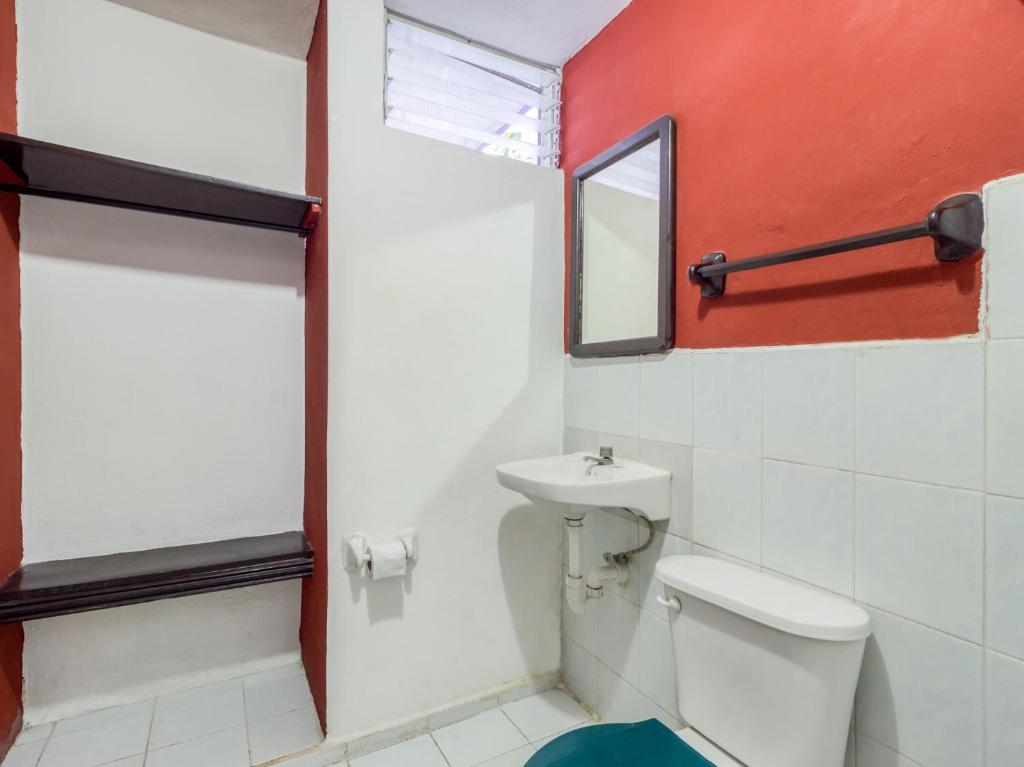 Koupelna v ubytování Hotel Aventura