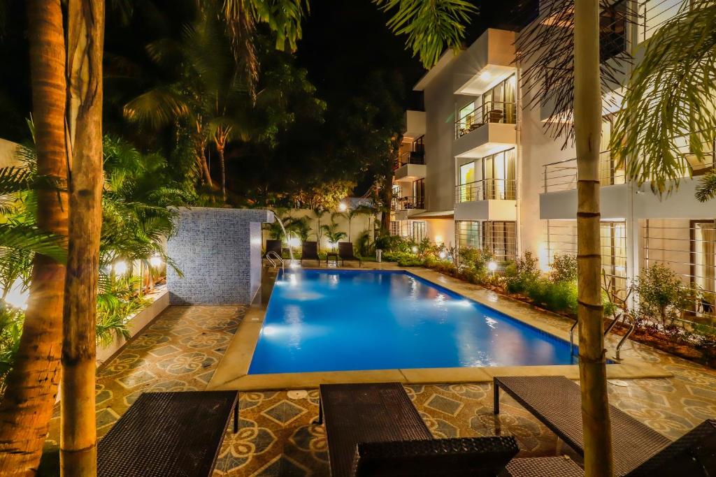 Bazén v ubytování Miranda Beach Resort Baga nebo v jeho okolí