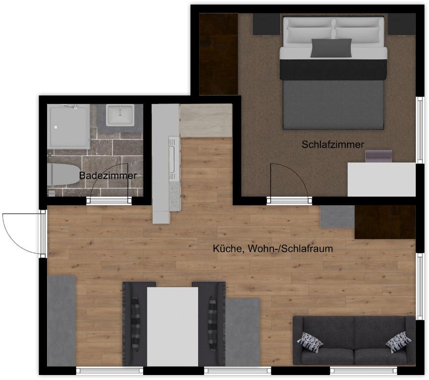 Půdorys ubytování Marlis Apartments