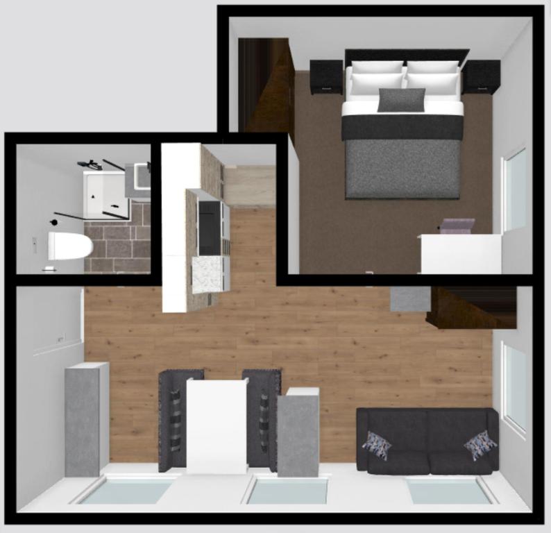 TV a/nebo společenská místnost v ubytování Marlis Apartments