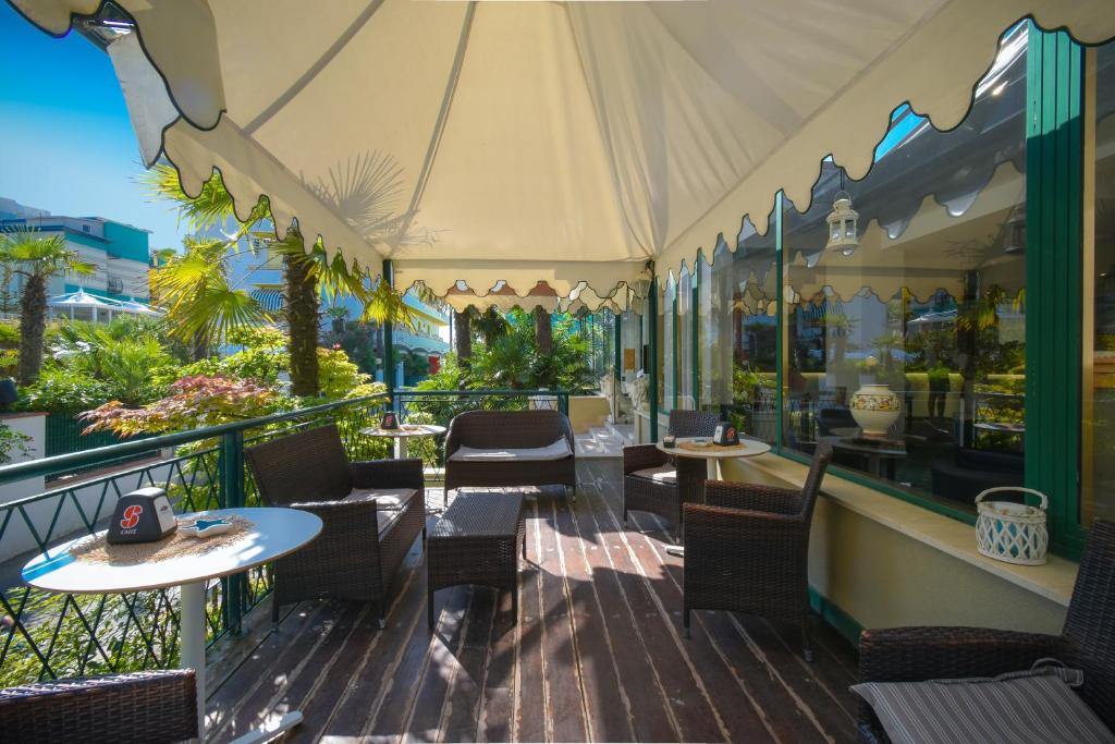 Balkón nebo terasa v ubytování Hotel Janeiro