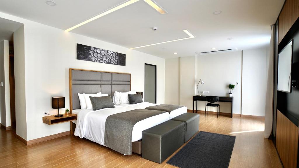 Canalis Suvarnabhumi Airport Hotelにあるベッド
