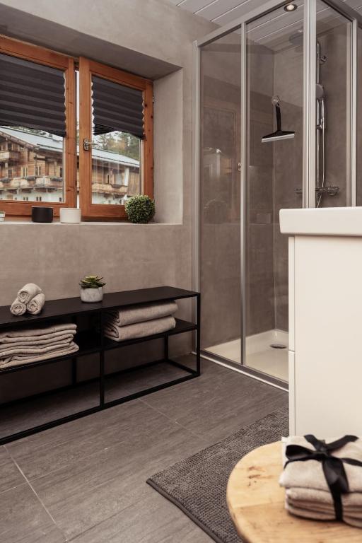 A bathroom at Chalet Franz