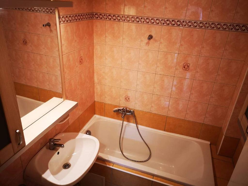 Koupelna v ubytování Széplak apartman