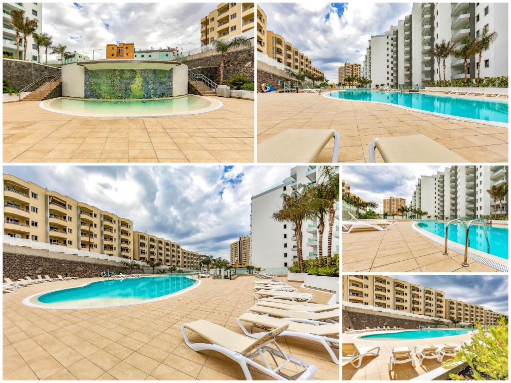 Bazén v ubytovaní OCEAN GARDEN APARTMENT WITH SEAVIEW. alebo v jeho blízkosti