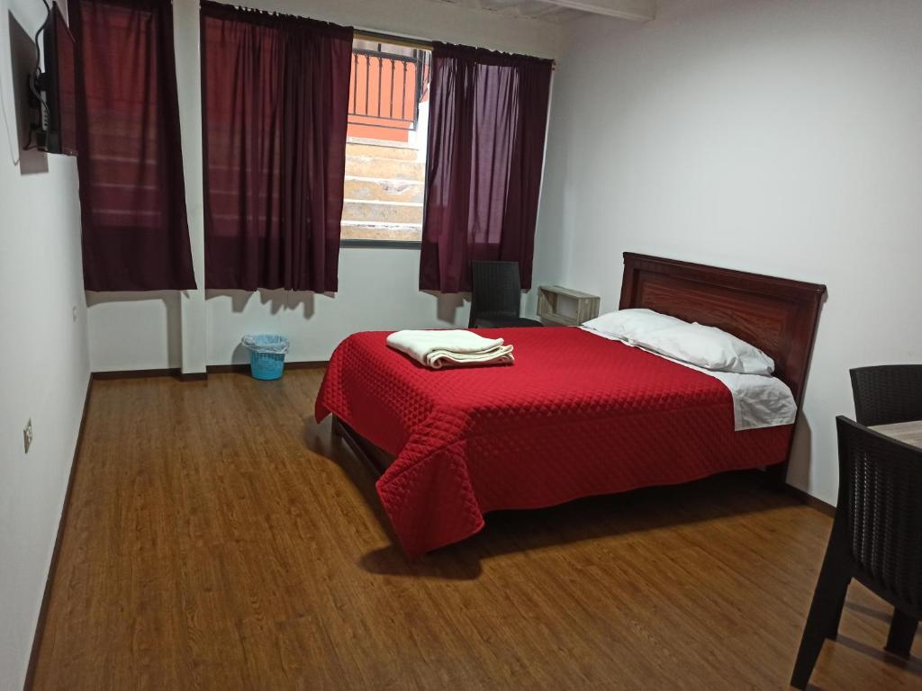 Postel nebo postele na pokoji v ubytování Habitaciones Alkimya