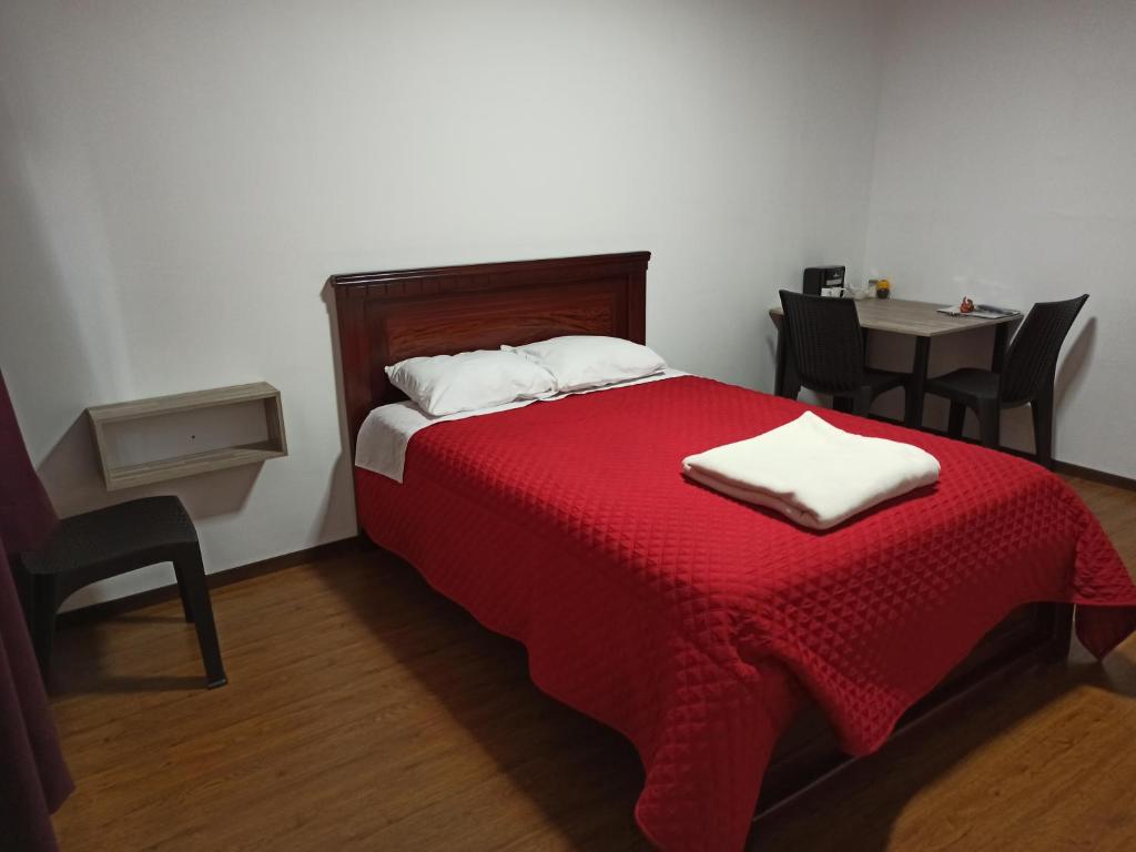 Postel nebo postele na pokoji v ubytování Habitaciones Alkimya
