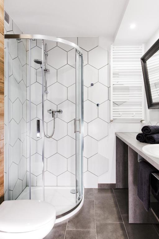 Kúpeľňa v ubytovaní BalticSea Apartamenty