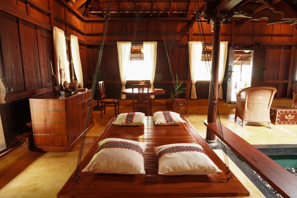 Voodi või voodid majutusasutuse Vismaya by Moksha Stays toas