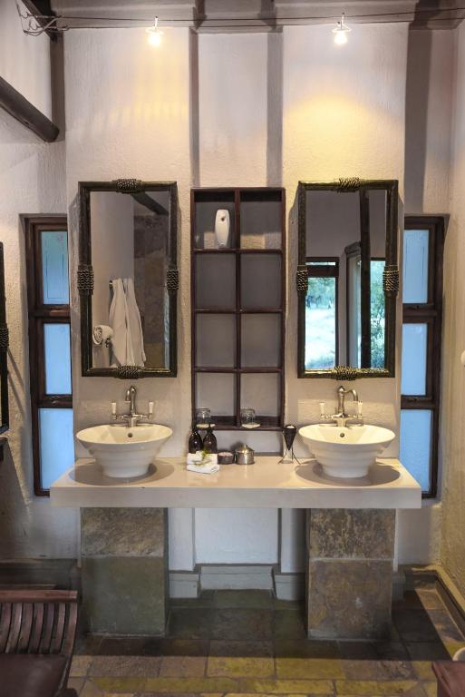 Vannituba majutusasutuses Shumbalala Game Lodge