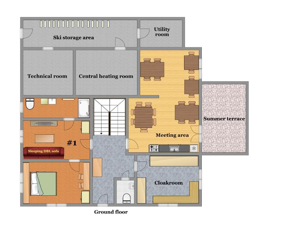 Půdorys ubytování Haus Waltraud