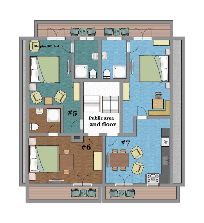 Půdorys ubytování Haus Waltraud