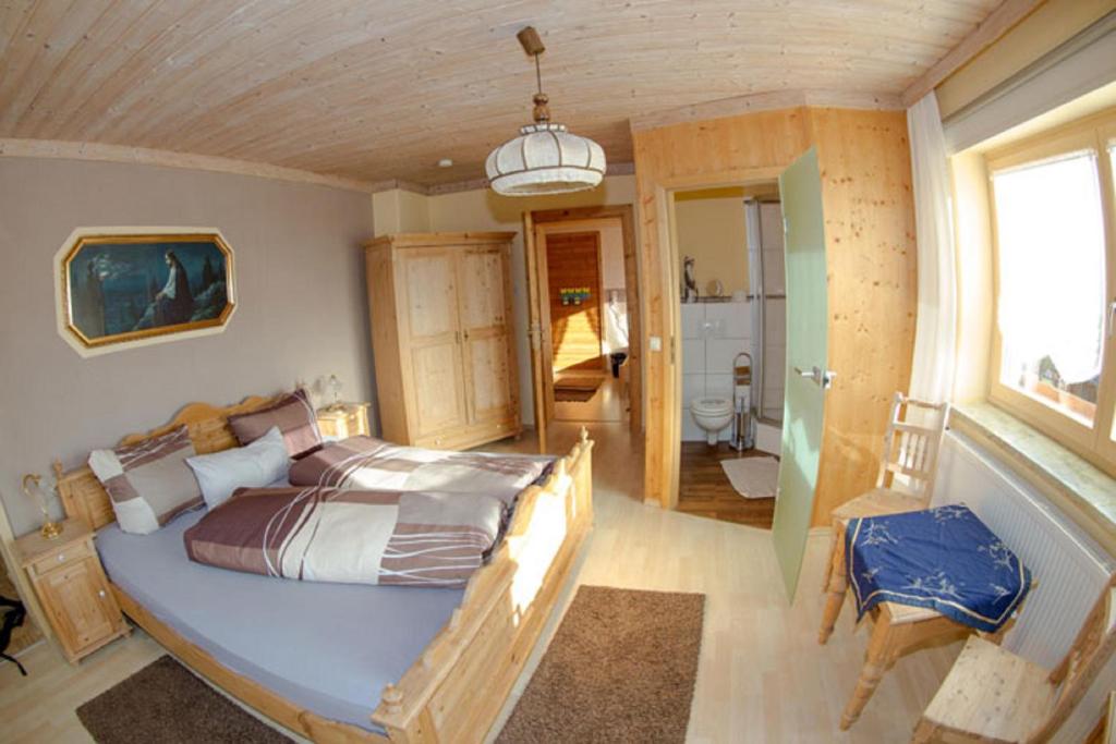 Postel nebo postele na pokoji v ubytování Huisnhof
