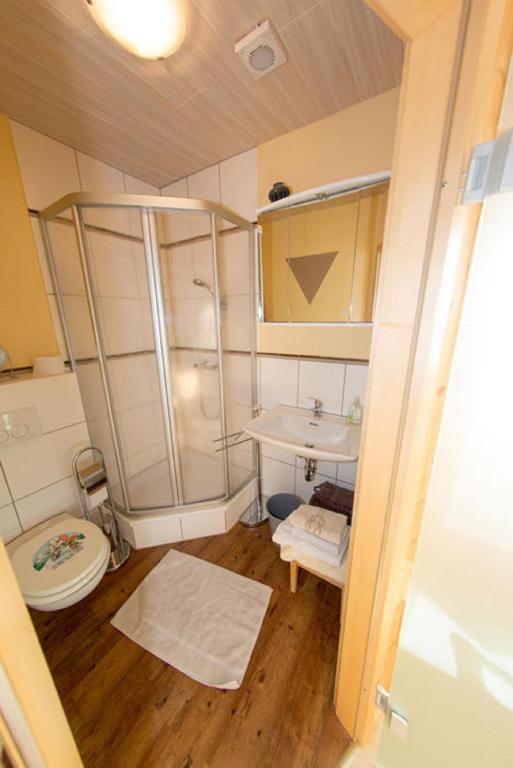 Koupelna v ubytování Huisnhof