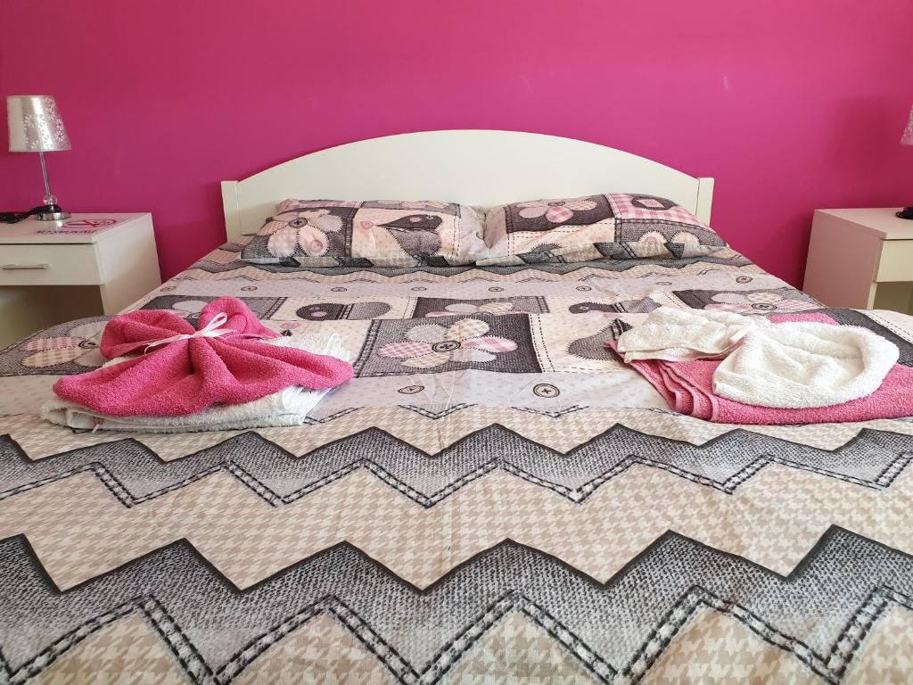 Krevet ili kreveti u jedinici u okviru objekta Apartment Centar Deluxe