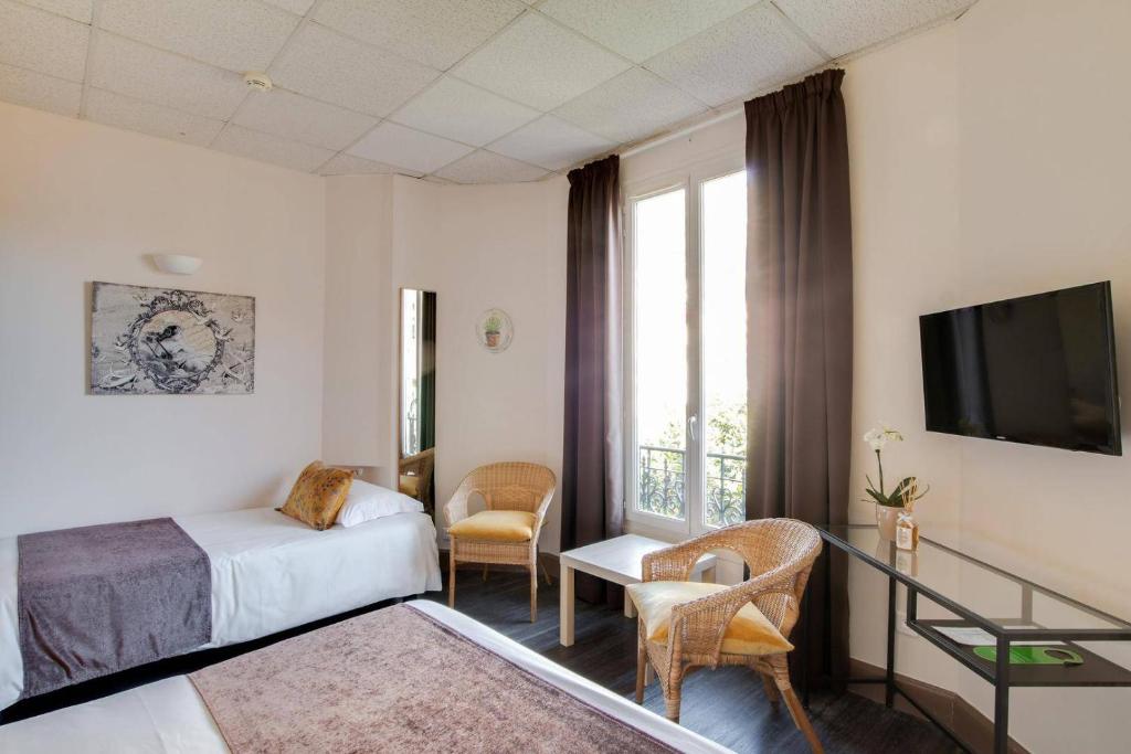 Postel nebo postele na pokoji v ubytování Hotel Select