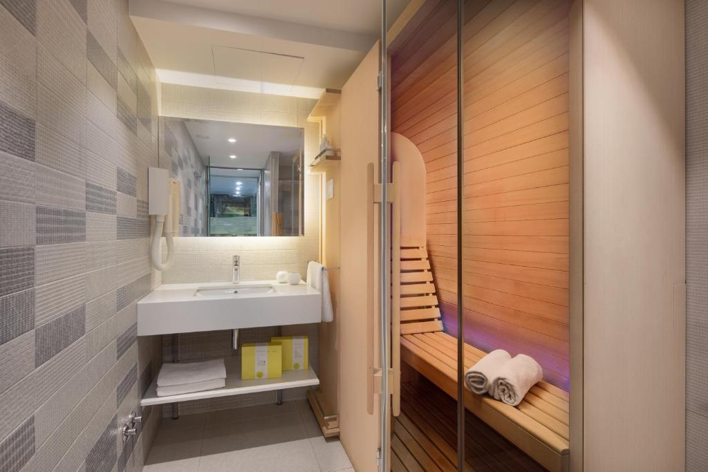 Koupelna v ubytování Hotel Tamaris
