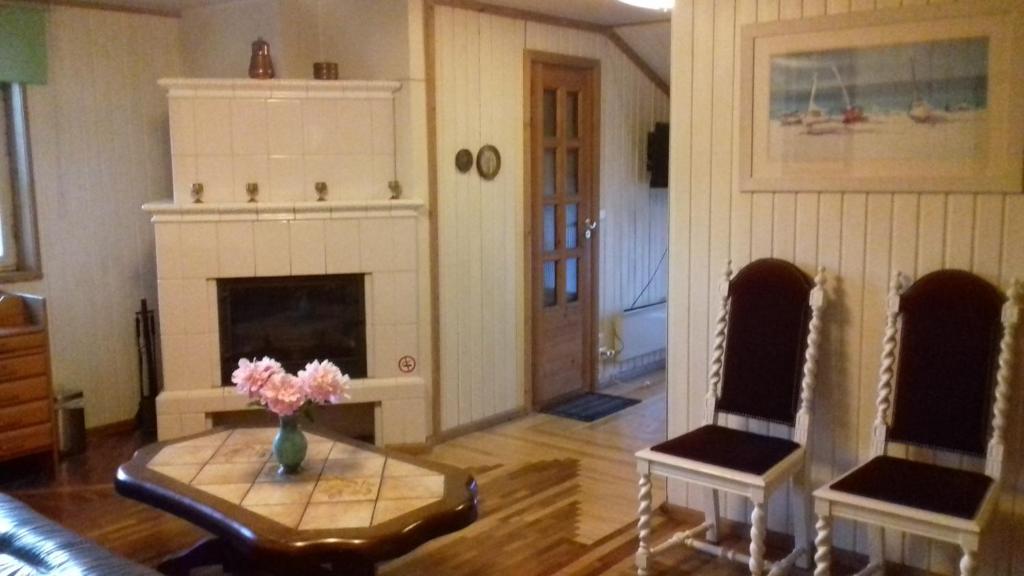 Posezení v ubytování White Villa
