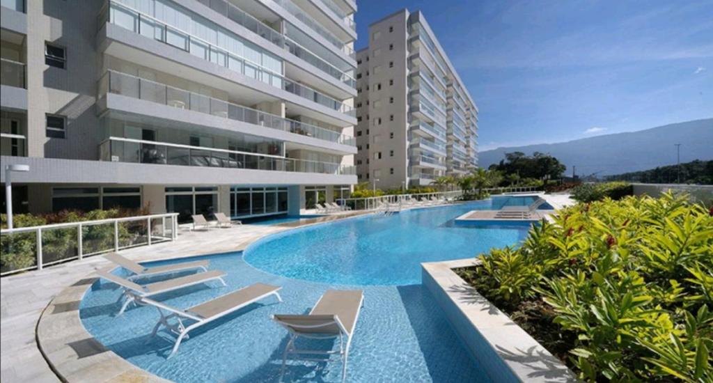  Apartamento Praia Bertioga Frente Mar