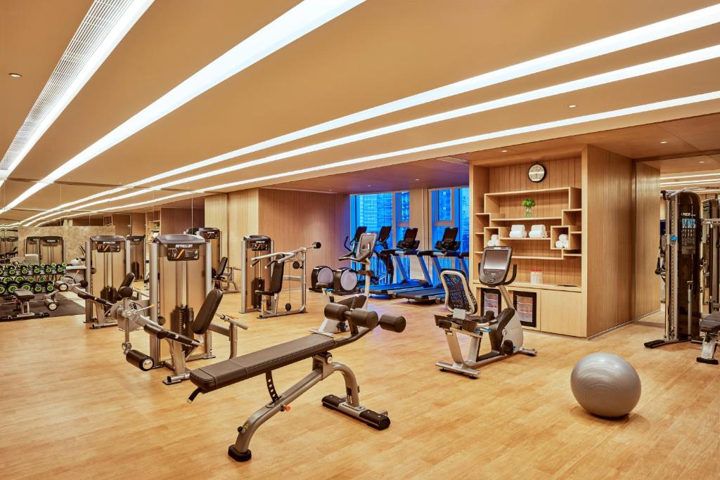 Fitness centrum a/nebo fitness zařízení v ubytování Hyatt Regency Shenzhen Yantian