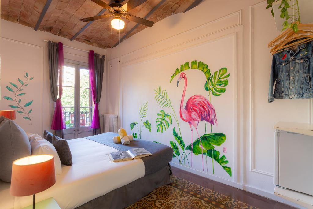 Postel nebo postele na pokoji v ubytování Primavera Hostel