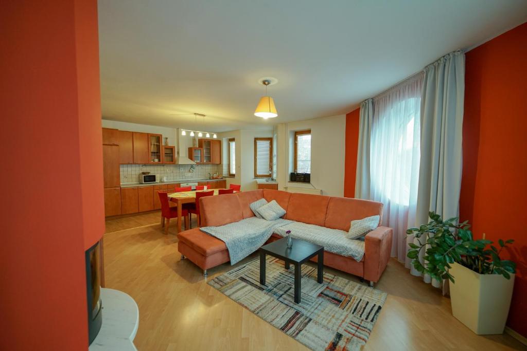 A kitchen or kitchenette at Penzion Fantazia Poprad - Self check-in