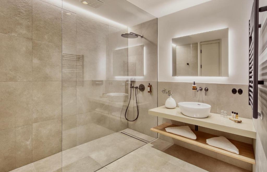 Koupelna v ubytování Hotel OLDINN