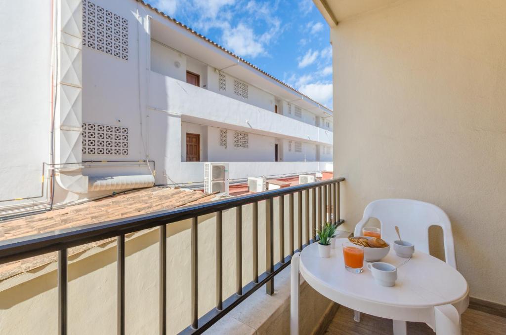 Balkón nebo terasa v ubytování Alcudia Apartments