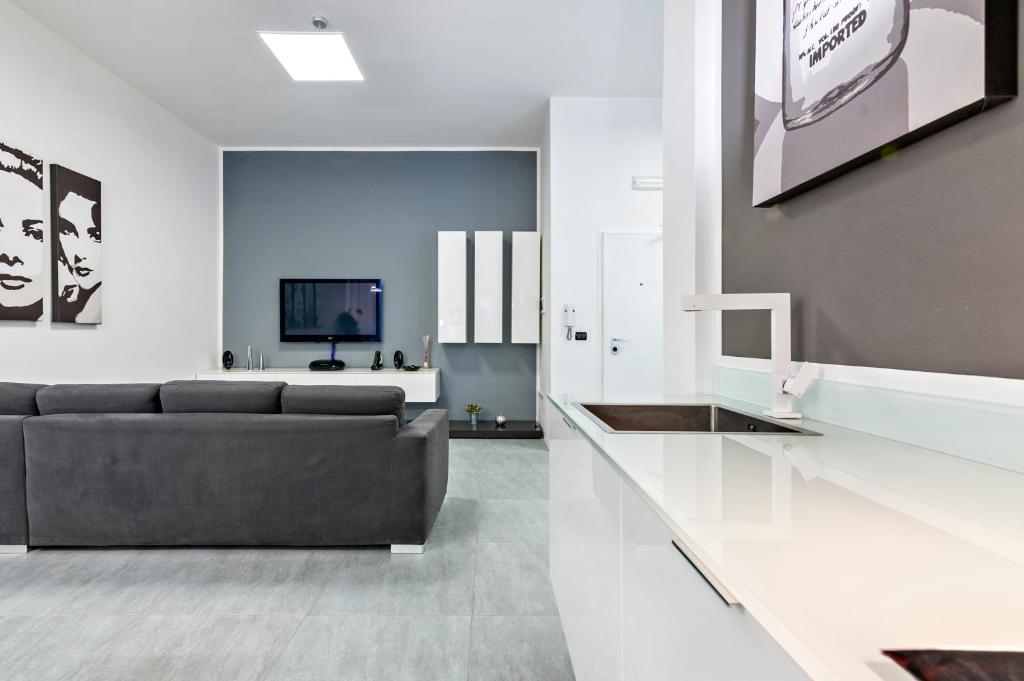 TV a/nebo společenská místnost v ubytování MStudio / Loft