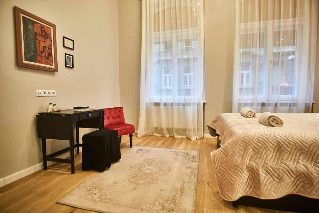 Postel nebo postele na pokoji v ubytování K95 Apartment - Budapest