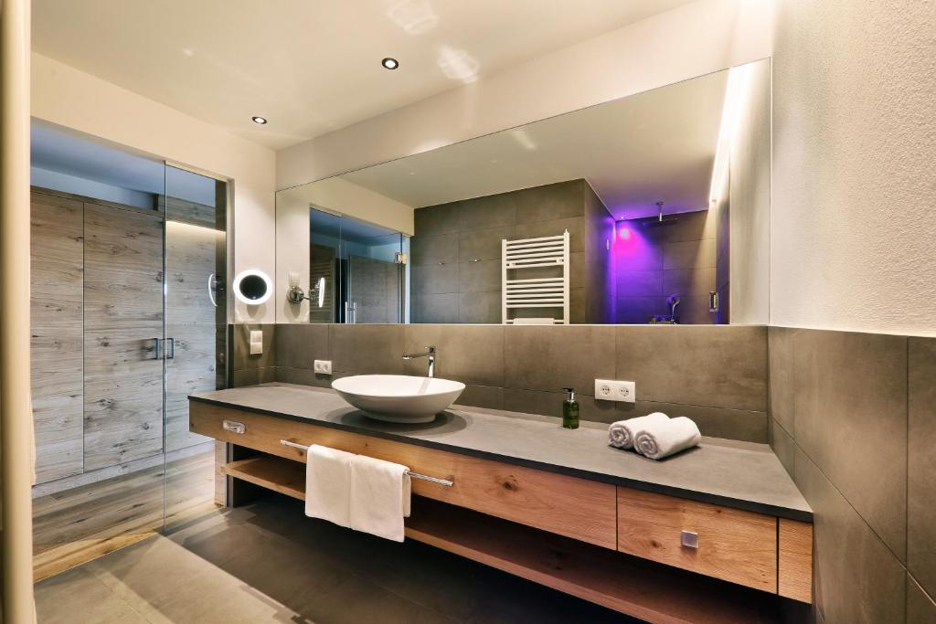 Koupelna v ubytování Hotel Avelina