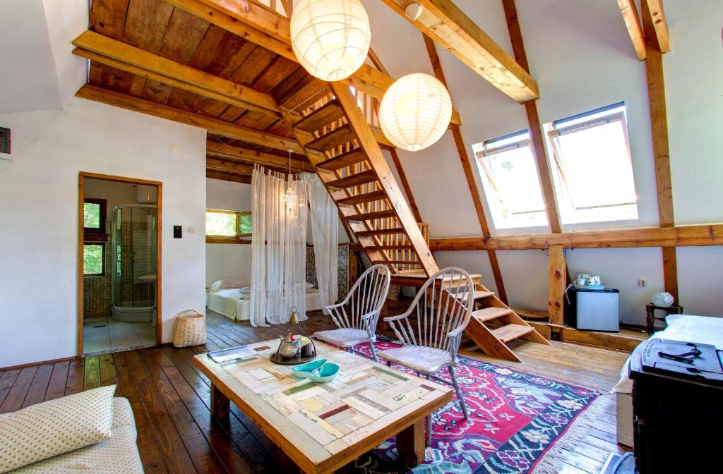 Posezení v ubytování Herzegovina Lodges Boracko Jezero
