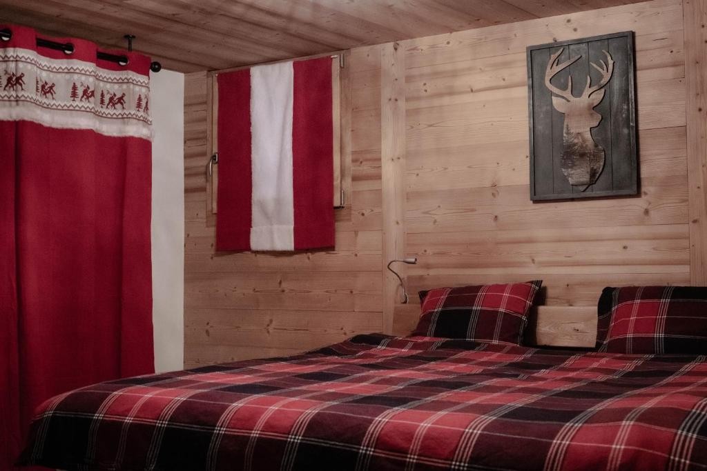 Postel nebo postele na pokoji v ubytování Hotel L'Etable