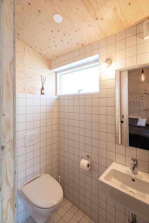 Koupelna v ubytování Aska, Modern Cabin