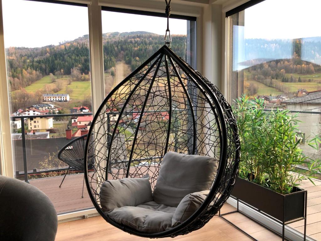 Výhľad na hory alebo výhľad na hory priamo z apartmánu