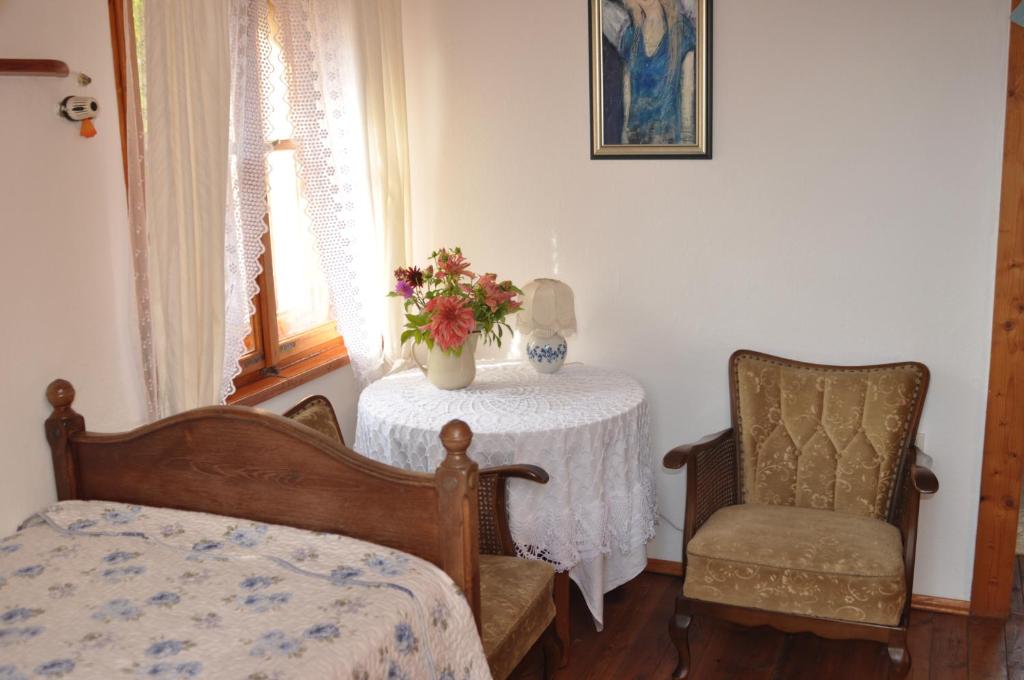 Postel nebo postele na pokoji v ubytování Villa Nostalgia