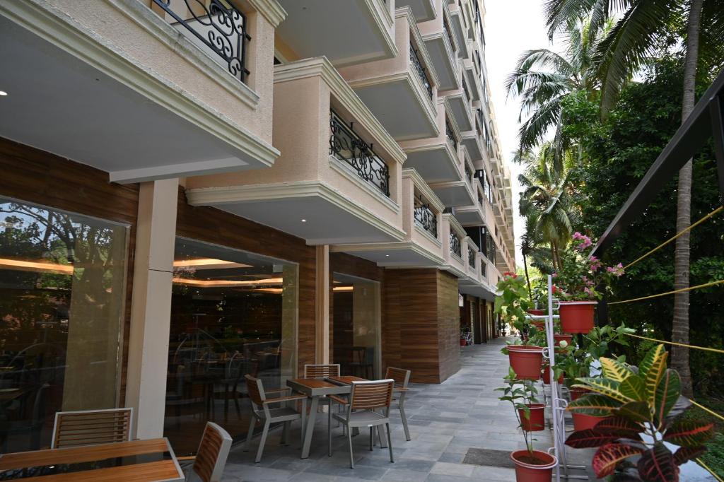 Balkón nebo terasa v ubytování Resort The Lohias, Goa Candolim