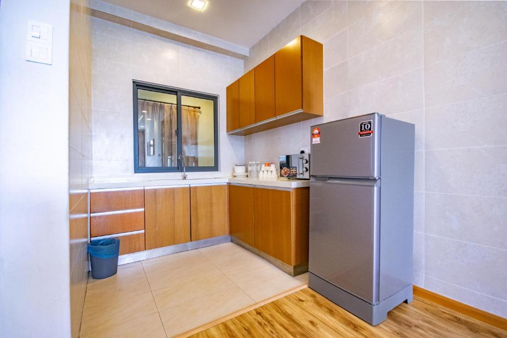 Kuchyň nebo kuchyňský kout v ubytování Nova Highlands Hotel