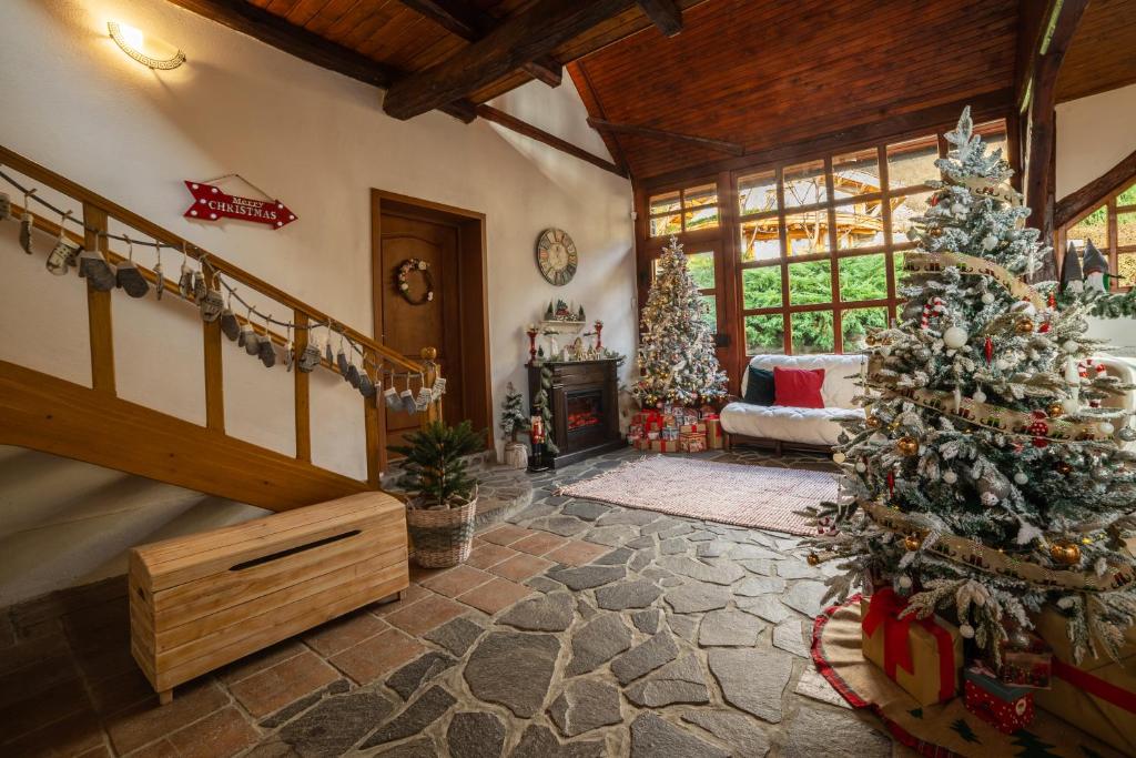 Posezení v ubytování Casa cu Suflet