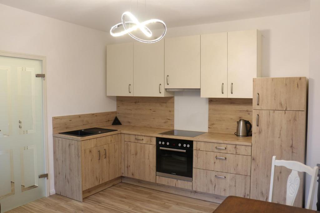 Kuchyň nebo kuchyňský kout v ubytování Mitten in Braunlage mit tollem Ausblick