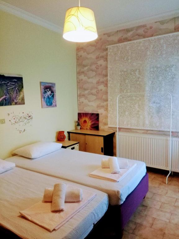 Postel nebo postele na pokoji v ubytování Iliahtida